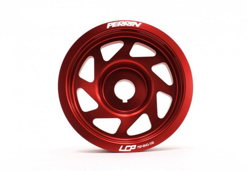 Perrin Lightened Crank Pulley For Subaru WRX Impreza 2004-2021 Red PSP-ENG-100RD
