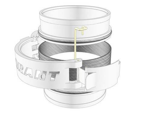 Vibrant Stainless Steel Weld Fitting O-Rings 4in OD Tubing