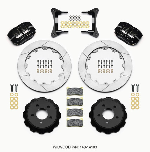 Wilwood Dynapro Front Drag Brake Kit 12.88" Vented Rotors Ford Mustang 2015-2017