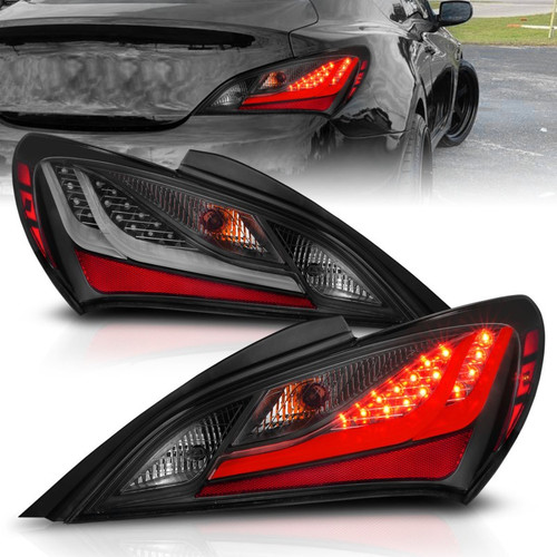 ANZO LED Taillights Smoke for 2010-2013 Hyundai Genesis 2-Door Coupe