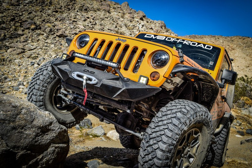 DV8 Offroad Aluminum Inner Fender Front Black for Jeep Wrangler JK 2007-2018