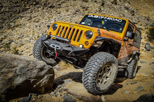 DV8 Offroad Aluminum Inner Fender Front Black for Jeep Wrangler JK 2007-2018