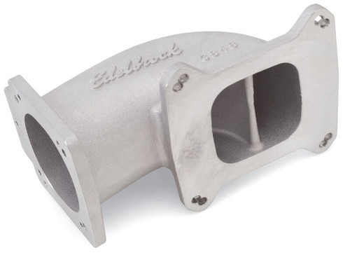 Edelbrock Low Profile Intake Elbow 90mm TB to Square-Bore 4150 Flange