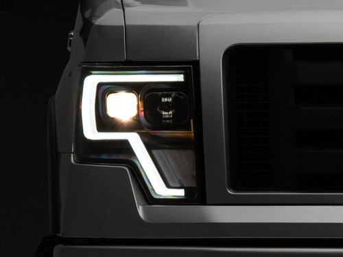 Raxiom For 09-14 Ford F-150 G4 Projector Headlights- Black Housing (Clear Lens)