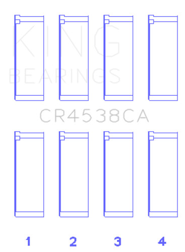 King Engine Bearings Connecting Rod Bearing Set for 2002-2008 Mini Cooper S L4