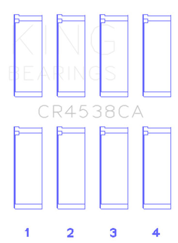 King Engine Bearings Connecting Rod Bearing Set for 2002-2008 Mini Cooper S L4