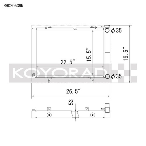 Koyorad Racing All Aluminum Radiator for 1989-1998 Nissan 240SX Base/LE/SE/XE L4