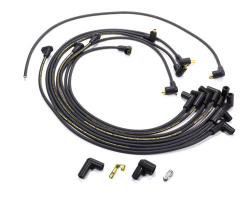 Moroso Mag-Tune 8mm Spark Plug Wire Set Spiral Core Black for Small Block Chevy