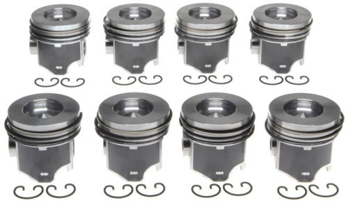 MAHLE 224-3503 Piston & Ring Set, Standard Bore – 2004–2007 Ford 6.0L Power Stroke (Set of 8, built 9/22/03+)