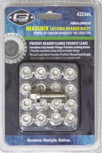 Mr Gasket Locking Header Bolt Kit 8mm x 1.25 for Mopar Gen III Hemi