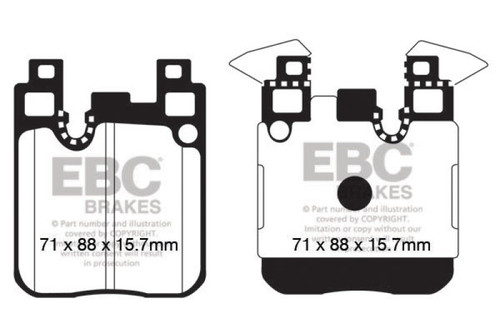 EBC Yellowstuff Rear Brake Pads Set for BMW M3 F80 Street Track High Performance