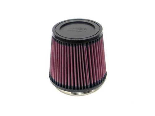 K&N RU-4250 Universal Clamp-On Air Filter 3.75in Flange Round Tapered Red