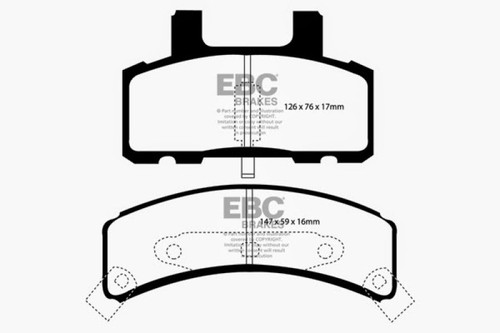 EBC Greenstuff 6000 Series Front Brake Pads GMC V2500 Cadillac Escalade