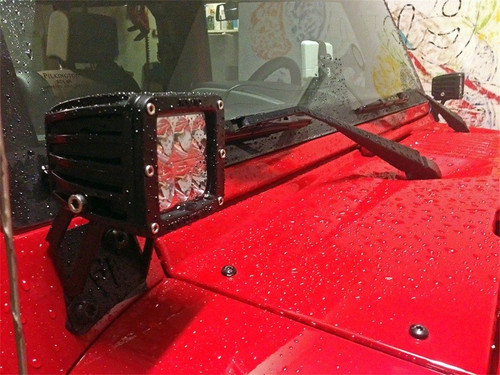 Rigid Industries Jeep JK A-Pillar Mount Kit D-Series Radiance Lights
