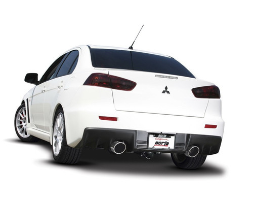 Borla S Type Cat Back Exhaust Steel for 2008-2015 Mitsubishi Lancer Evolution X