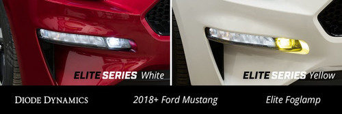 Diode Dynamics Elite Fog Lamps Cool White for 2018-2023 Ford Mustang Base/GT
