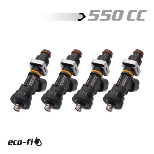 BLOX Racing Eco-Fi Street Fuel Injectors 550cc Honda B/D/H Series Set of 4