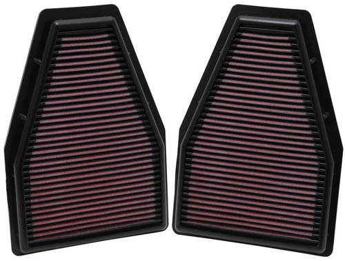 K&N 33-2484 High Flow Replacement Air Filter Set for Porsche 911 2013-15