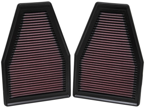 K&N 33-2484 High Flow Replacement Air Filter Set for Porsche 911 2013-15