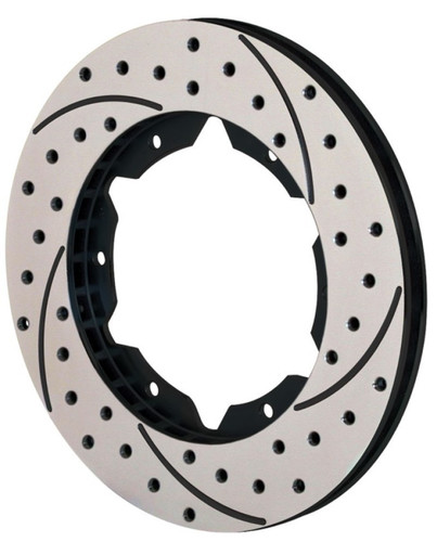 Wilwood Drilled & Slotted Performance Brake Rotor Black Iron for Automotive Use