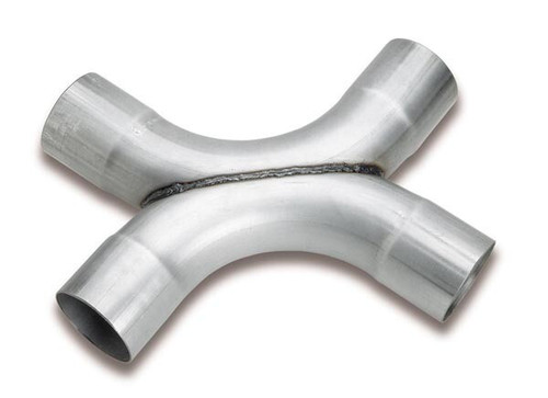 Universal 2.5in Exhaust X-Pipe - FLOWTECH Steel, New 53620FLT