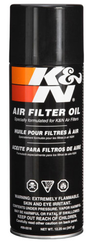 K&N 99-0516 Aerosol Air Filter Oil 12.25oz For Superior Cotton Filter Care