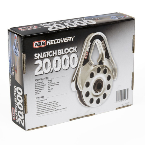 ARB Snatch Block Ultra Light 20,000 lb Capacity for Off-Road Recovery