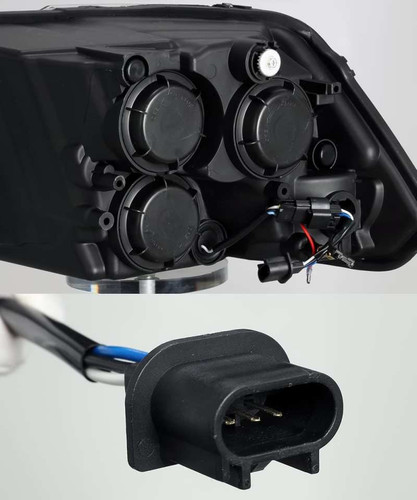 AlphaRex PRO-Series Projector Headlights Dodge Ram 1500HD 2012-2013 Black