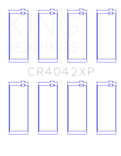 King XP Performance Rod Bearings Tri-Metal STD for BMW M40 M42 M43 M44