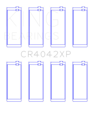King XP Performance Rod Bearings Tri-Metal STD for BMW M40 M42 M43 M44