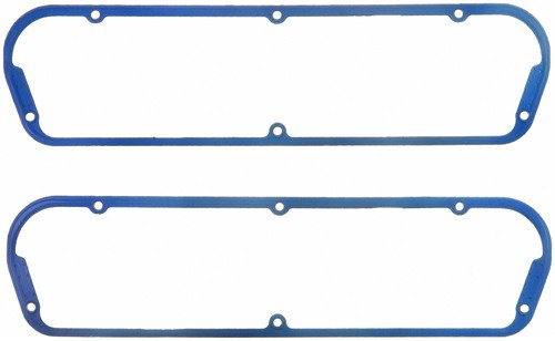 Fel-Pro VS13264T Valve Cover Gasket Set for SBF 289 302 351W Blue Silicone Pair