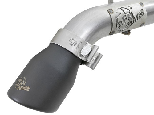 aFe MACH Force-Xp Axle-Back Exhaust Black Tip Steel for 2018-2025 Jeep Wrangler