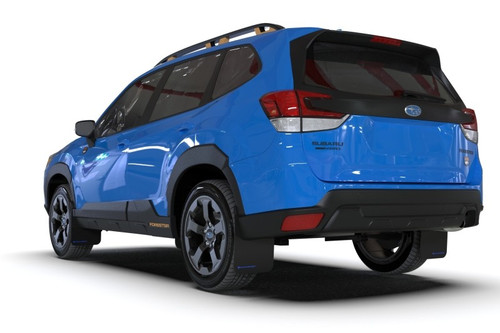 Rally Armor Mud Flaps for Subaru Forester 2022-2023 UR Black Polyurethane Set