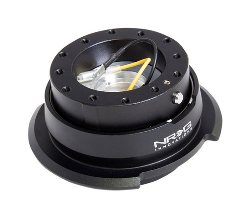 NRG Gen 2.8 Quick Release Steering Wheel Hub Black & Black Ring SRK-280BK