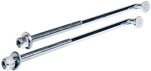 Allstar Performance Universal J-Bolt Battery Box Bolts Pair 3/8-16 x 8in Steel