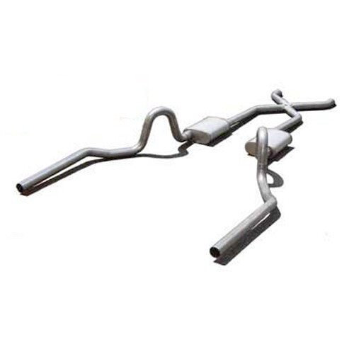 64-72 A-Body Exhaust System Kit - 2.5in X-Pipe, Stainless Steel, Header-Back
