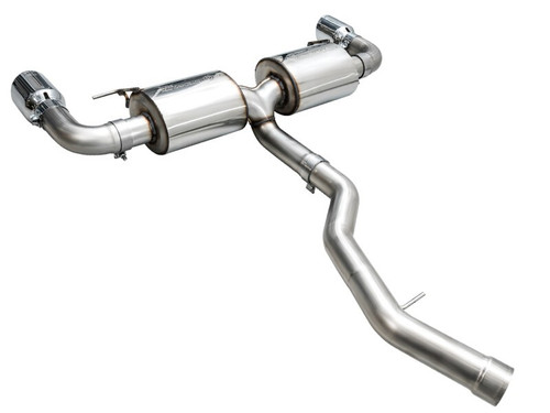 AWE Touring Axle Back Exhaust for 19-23 BMW 330i/21-23 430i - Chrome Silver