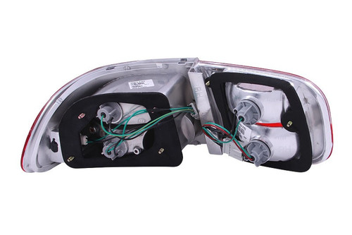 ANZO TAIL LIGHTS HONDA CIVIC 1992-1995 RED CLEAR CHROME PAIR 221220