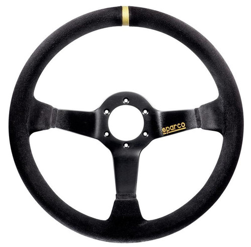 Sparco 015R325CSN Suede Black Steering Wheel Automotive Use