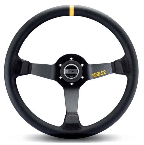 Sparco 015R325CSN Suede Black Steering Wheel Automotive Use