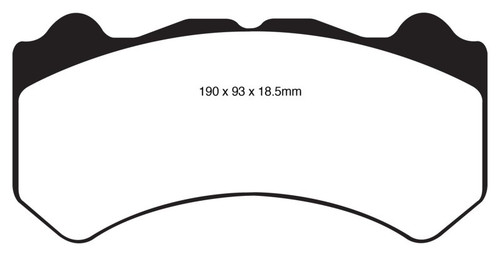 EBC Yellowstuff Front Brake Pads For Nissan GT-R R35 Performance Street Track