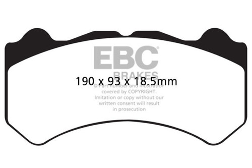 EBC Yellowstuff Front Brake Pads For Nissan GT-R R35 Performance Street Track