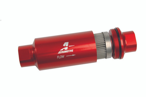 Aeromotive In-Line Fuel Filter 100 Micron Stainless Steel ORB-10 Ports