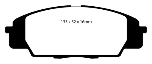 EBC Redstuff Low Dust Ceramic Brake Pads Honda S2000 2000-2009 Performance Kit
