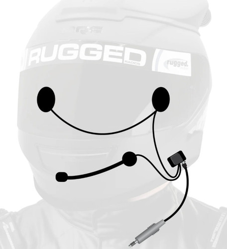 Rugged Radios HK-UNI Wired Offroad Stereo Helmet Kit with Alpha Audio Speakers