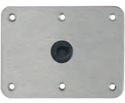 ATTWOOD MARI BASE For 6X8 SS  Heavy Duty Stainless Steel Mounting Base Plate