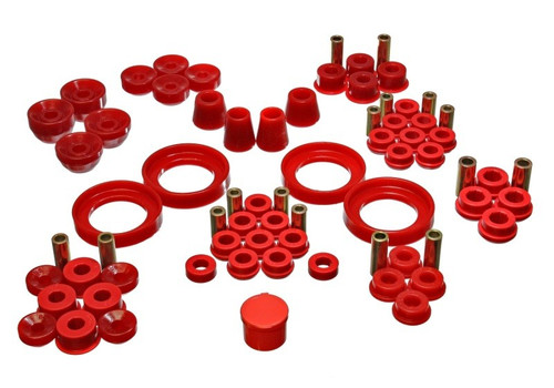 Energy Suspension Hyper-Flex Master Bushing Set Red for 1992-2001 Honda Prelude