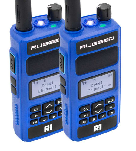 Rugged Radios R1 2-Pack Business Band Two Way Handheld Radios