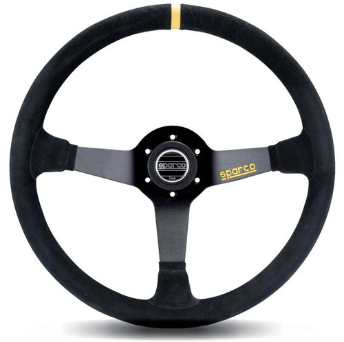 Sparco Suede Black Steering Wheel Standard for Street or Racing Perf Upgrade