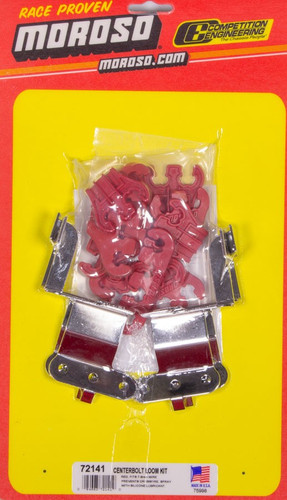 Spark Plug Wire Loom Kit Red 7-9mm for Small Block Chevy Center Bolt